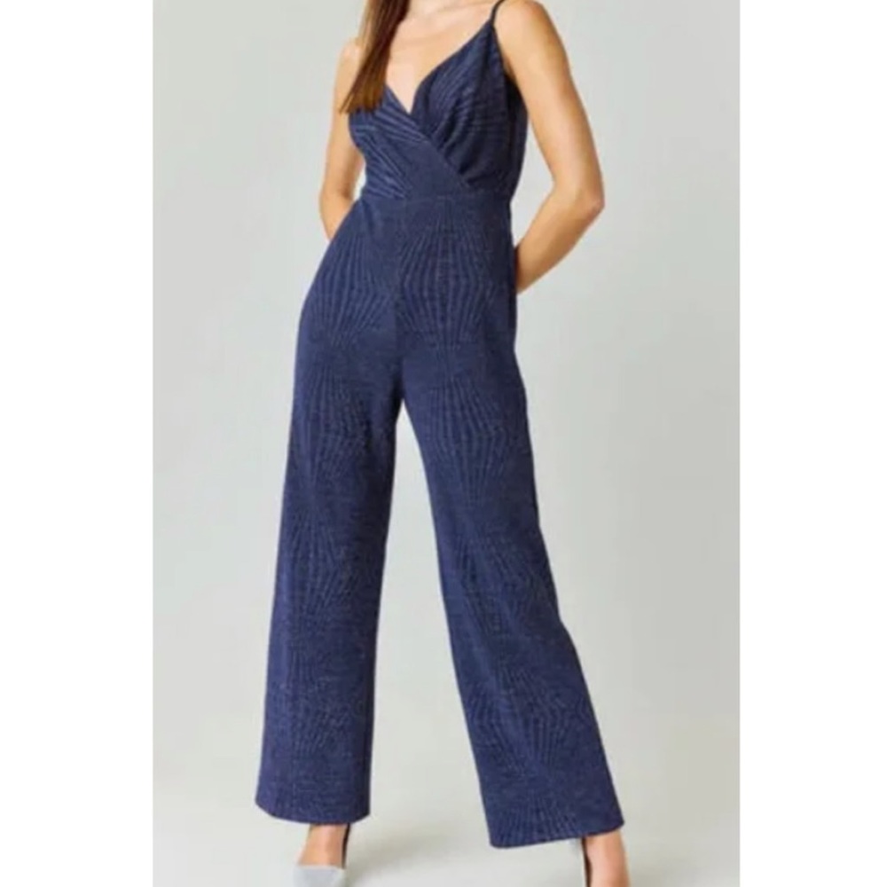 NWOT Mi Ami Navy Jumpsuit Size XS